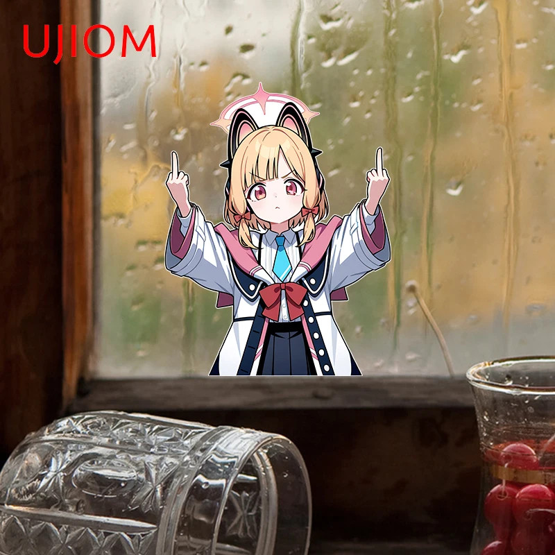 UJIOM Saiba Momoi Midori Blue Archive Wall Sticker Loli Graphics Decals DIY Home
