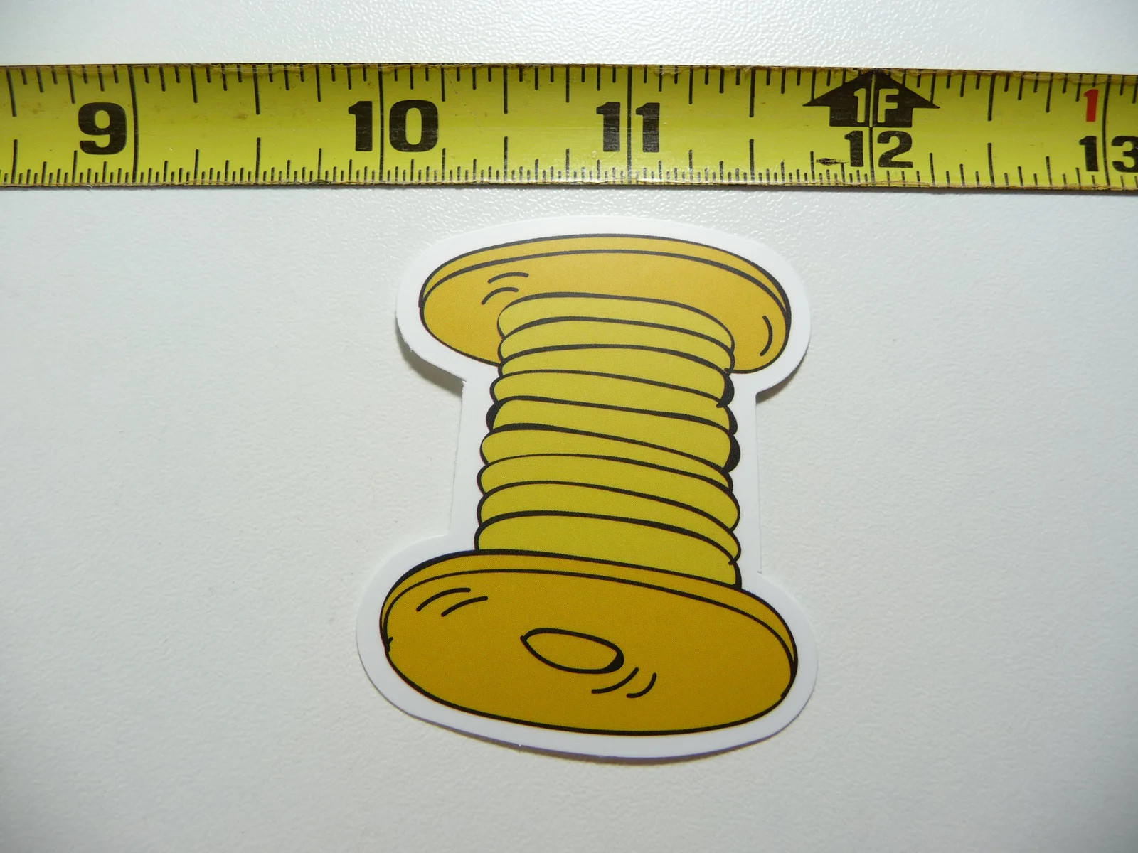 THREAD SPOOL SMALL STICKER DECAL SEWING SEW CLOTHING SEAMSTRESS FUNNY