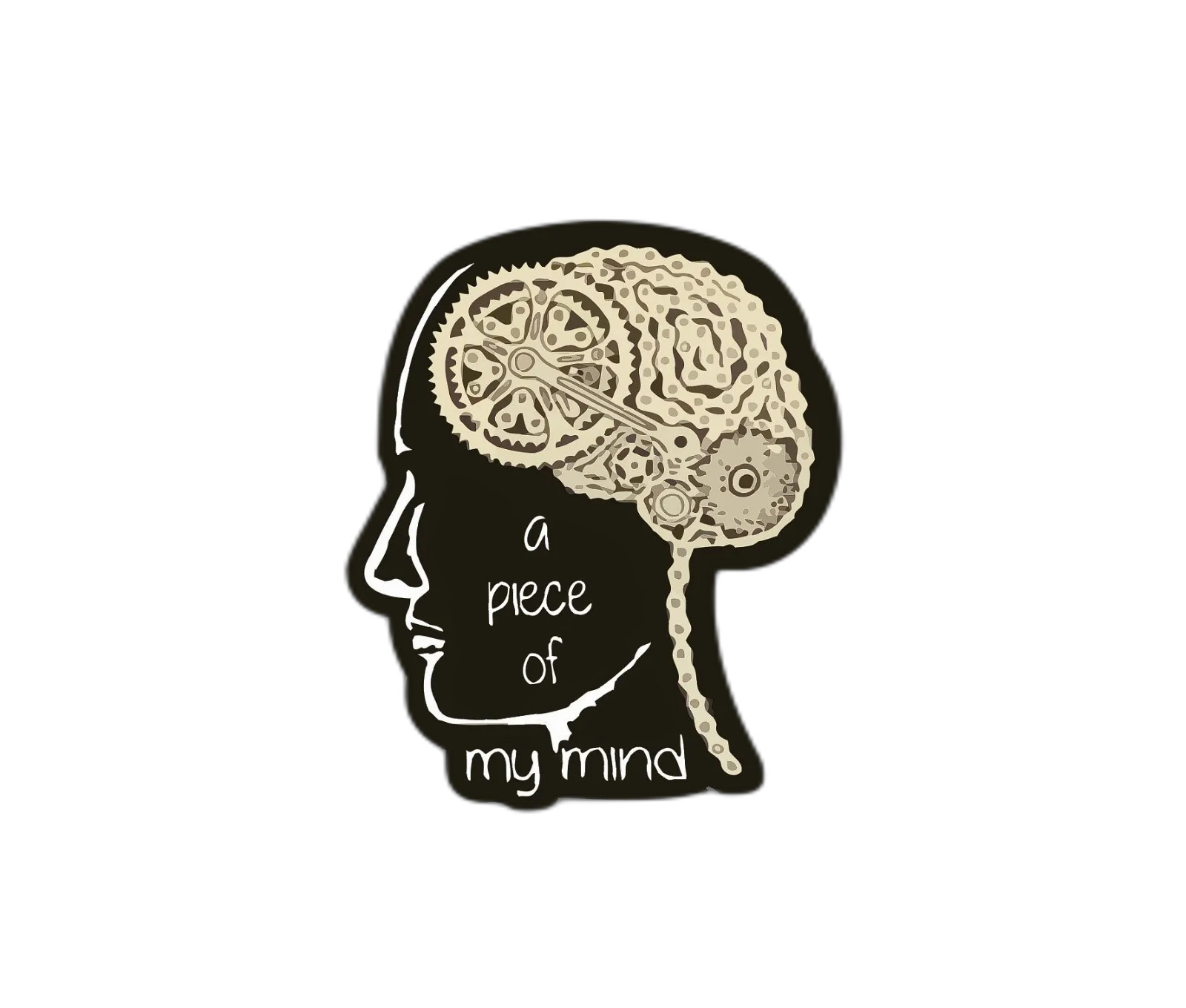 Gear Head Chain Moto Sticker Decal