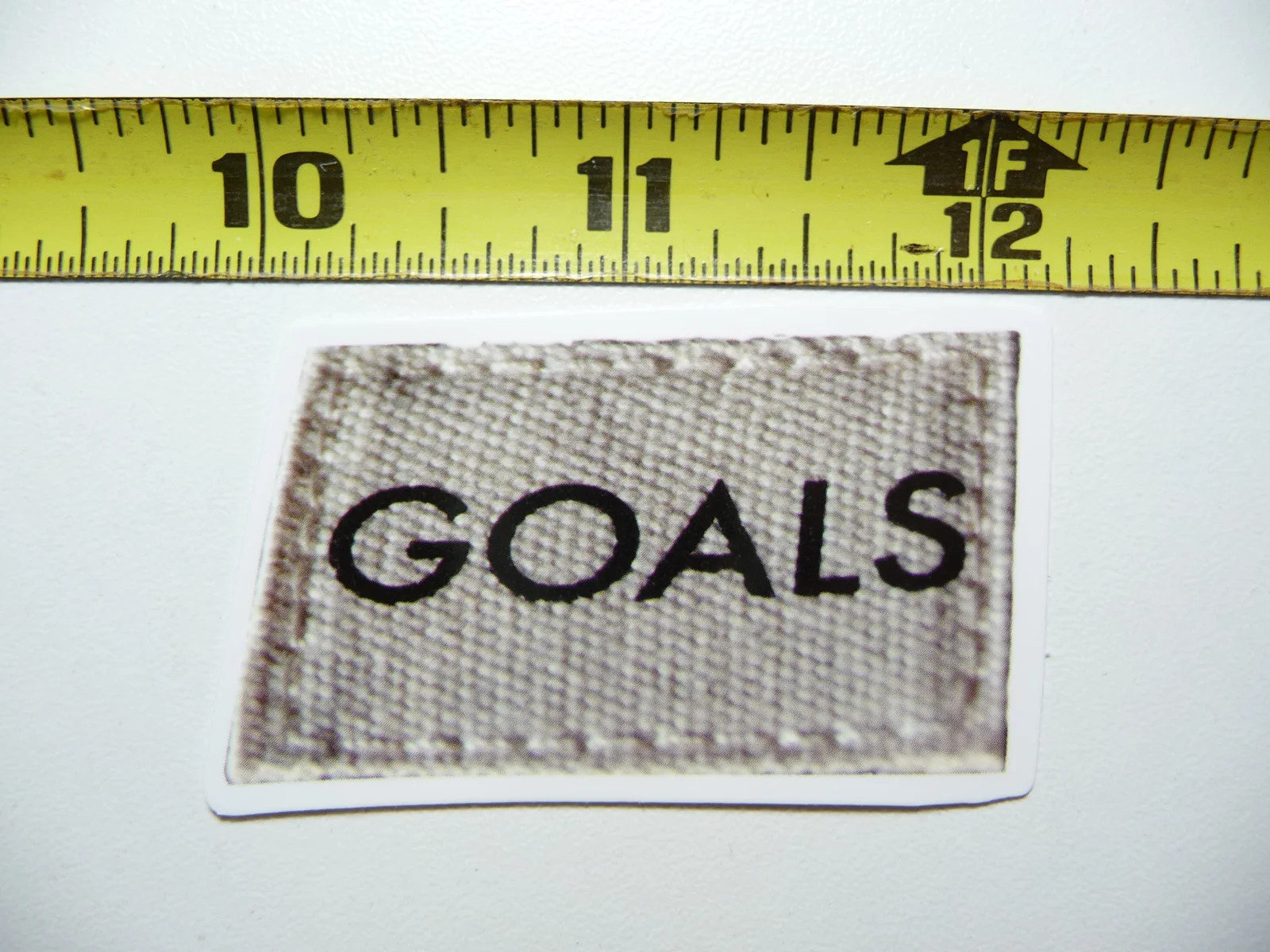 GOALS SMALL STICKER DECAL SCRAPBOOKING POSITIVE MOTIVATE WORDS MOTIVATIONAL