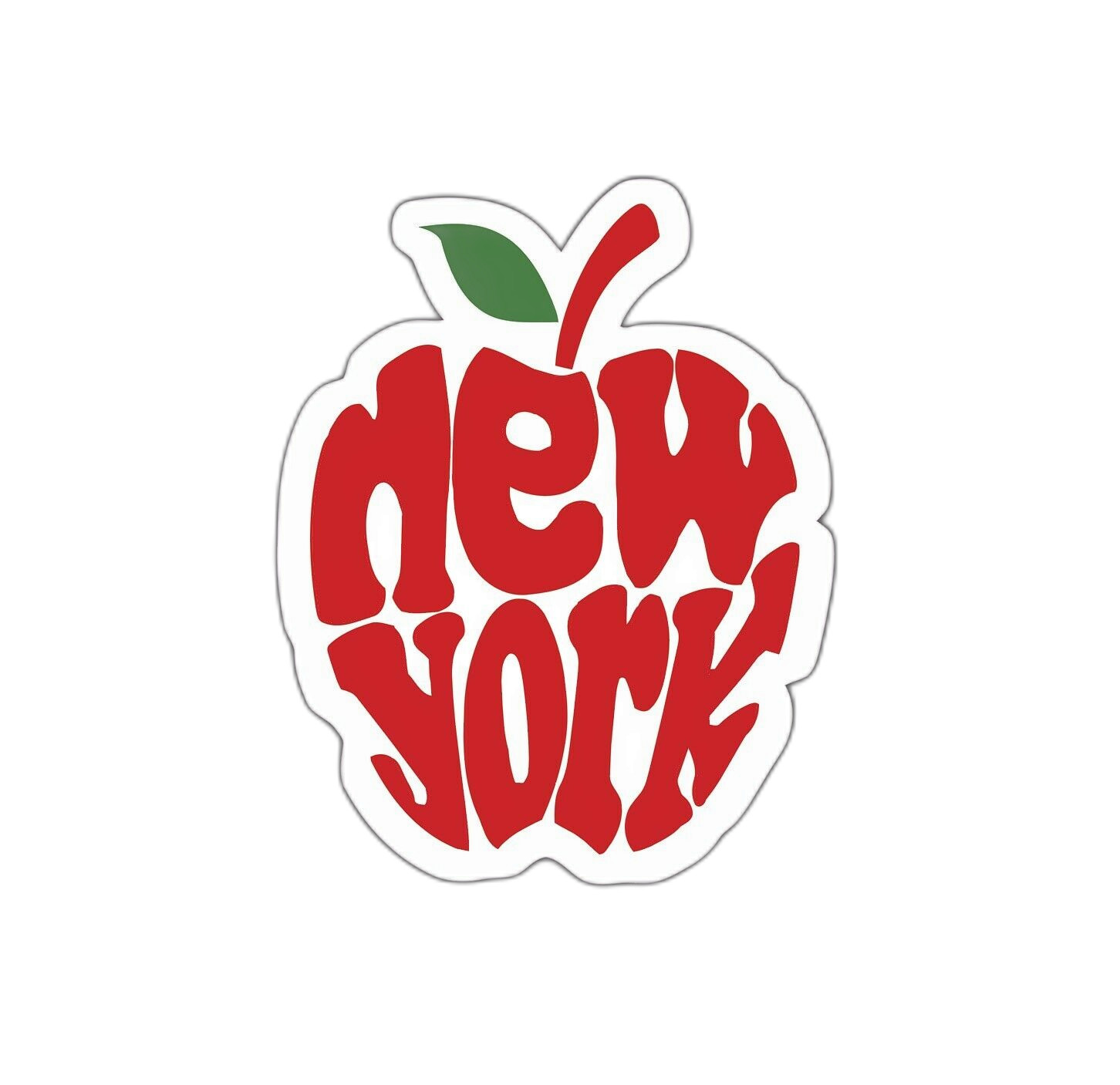 New York Big Apple Sticker Decal