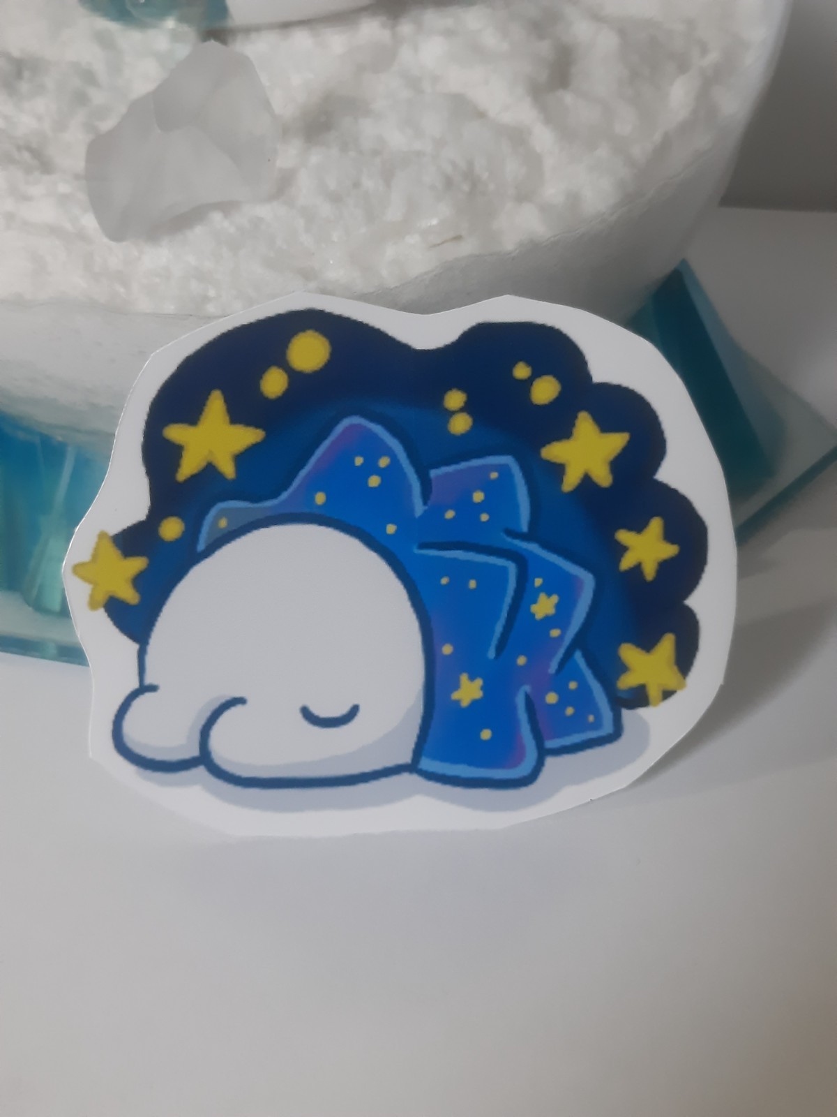 Sleepy Snom Sticker Hand Cut ~3" x 2" Jess-Sketch Original Cute Pokemon Sticker