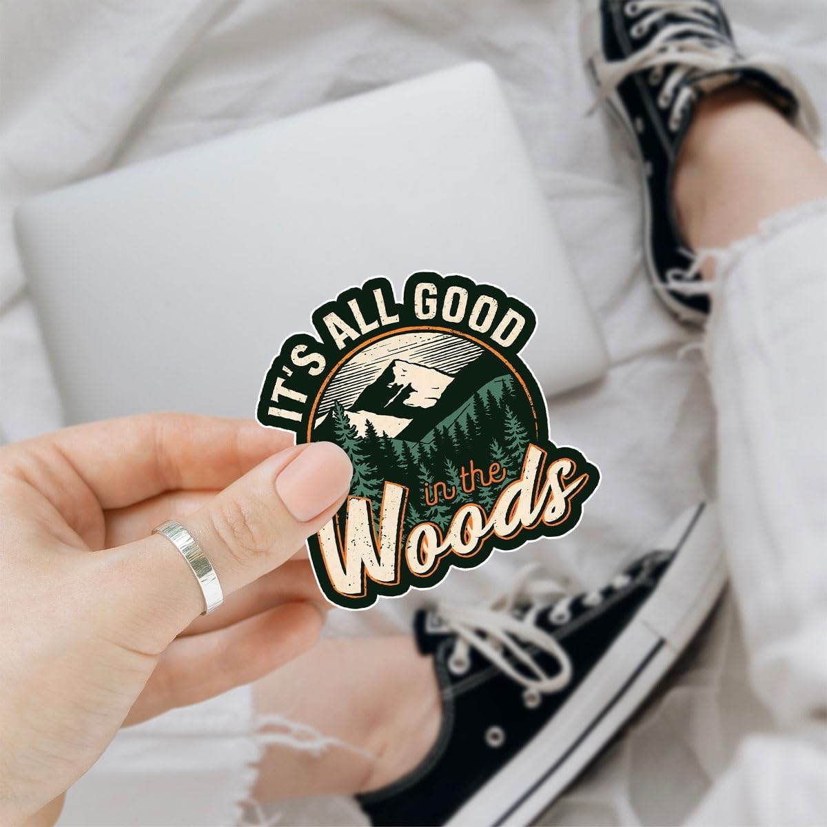 3Pcs It's All Good in The Woods Sticker Funny Camping Mountain Adventure Travel