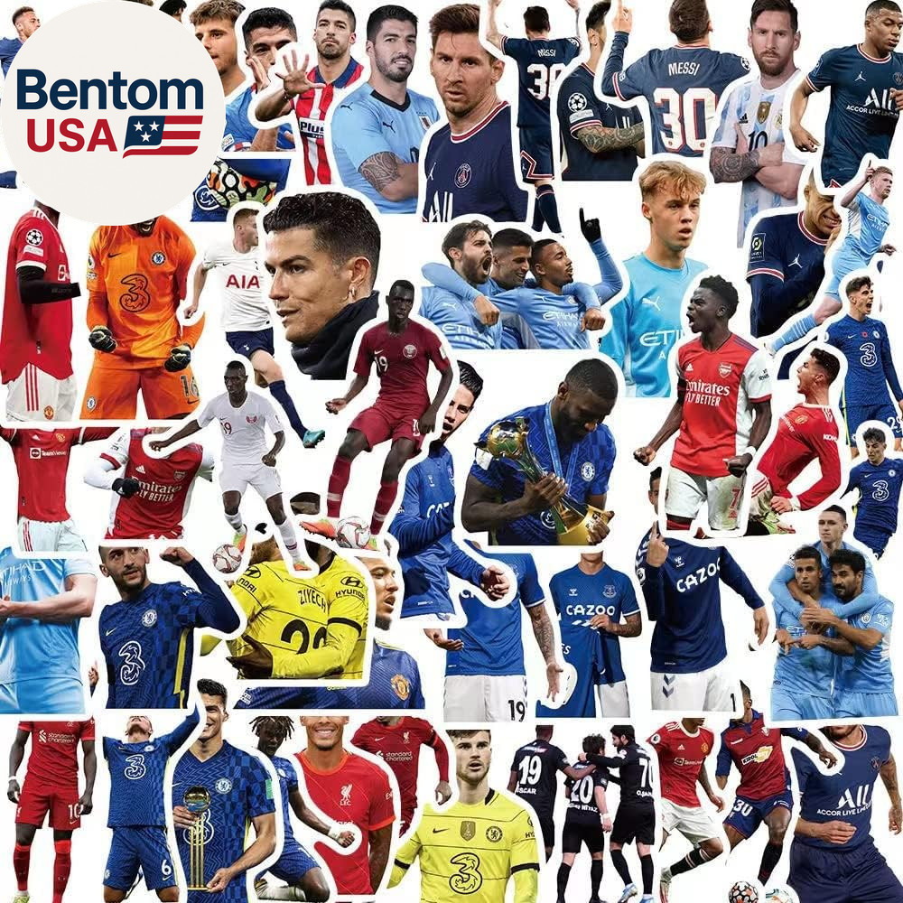 200 PCS World Cup Football Soccer Stickers Soccer Sports Stickers Vinyl Waterpro