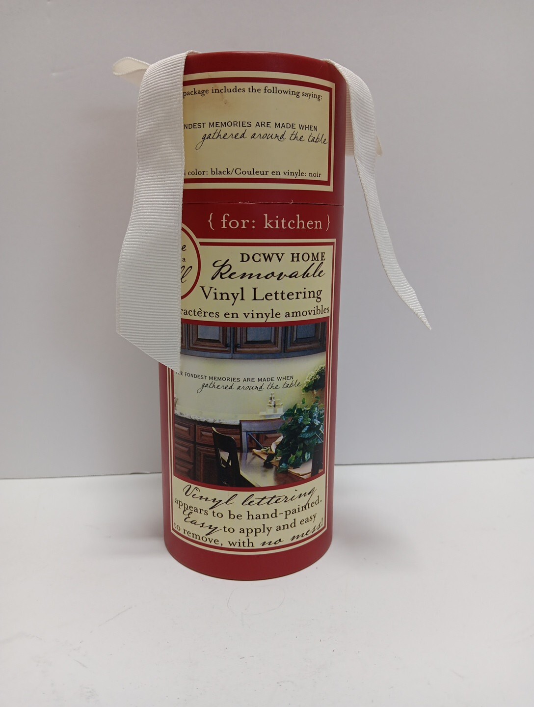 DCWV Home Removable Vinyl Wall Lettering NIB "…GATHERED AROUND THE TABLE"