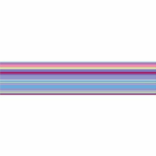 Brewster WPS90250 Wall Pops Ribbon Candy Purple Stripe, Single Strip