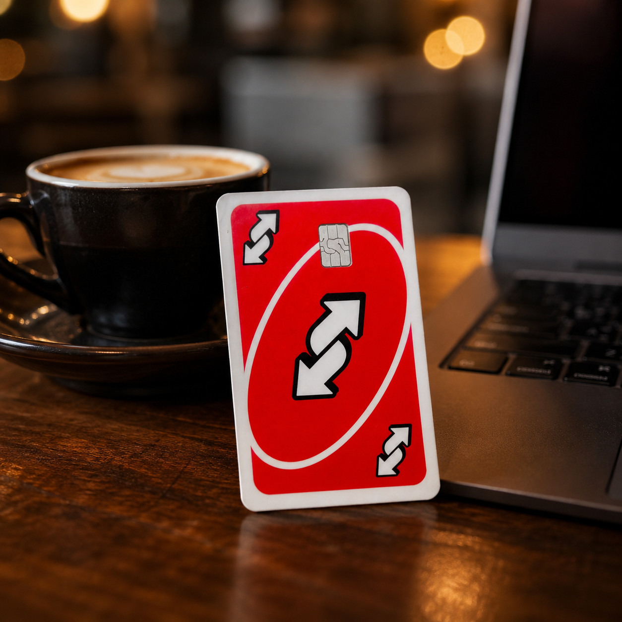 Uno Reverse Credit Debit Card Skin Cover Sticker Chip Funny Decal – 3 Pack