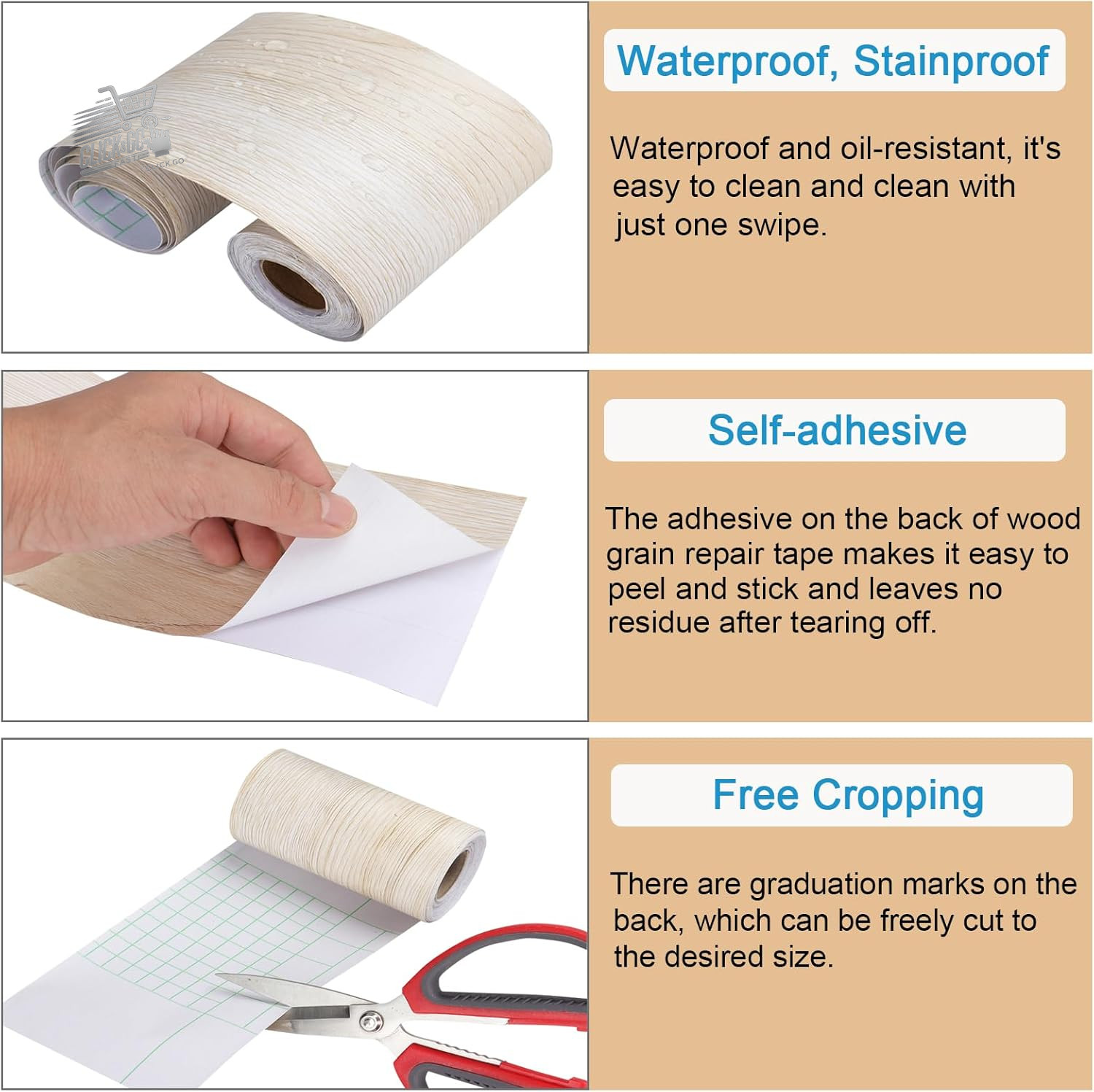 Adhesive edge wall 10m x 10cm wallpaper adhesive wall doors furniture wood Ace