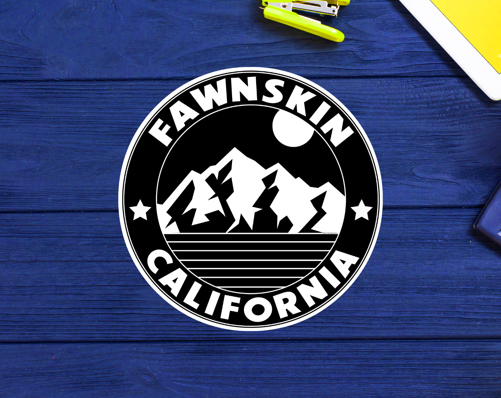 Fawnskin Big Bear Lake California Skiing Ski Vinyl Decal Sticker 3" or 3.5"