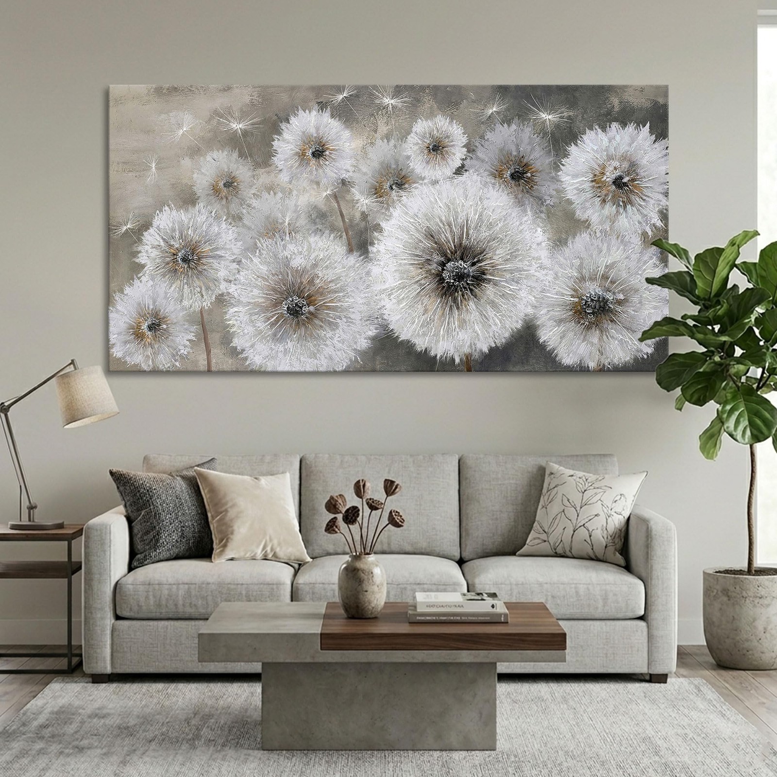 Pogusmavi Wall Art for Living Room & Bedroom – Large Canvas Wall Decor, 24×48…