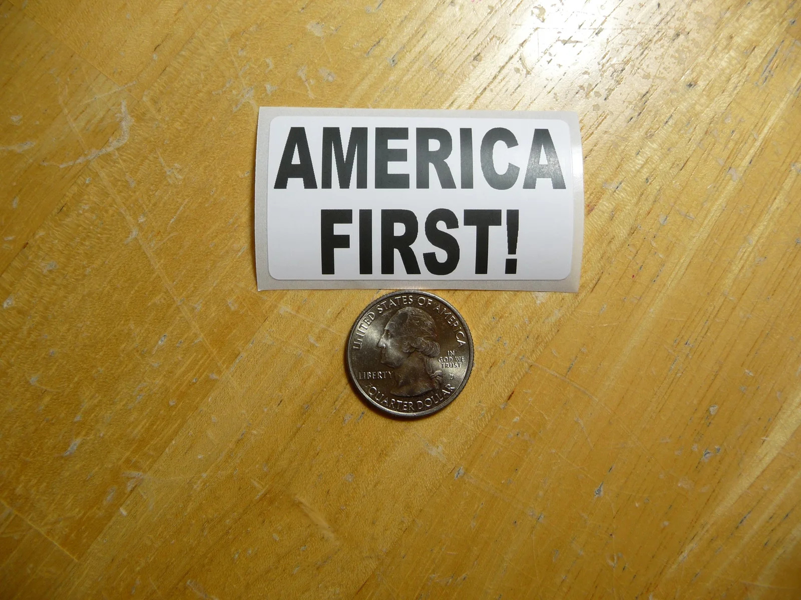 AMERICA FIRST STICKER DECAL 1 – 50 BULK PACK FUNNY PATRIOT PATRIOTISM