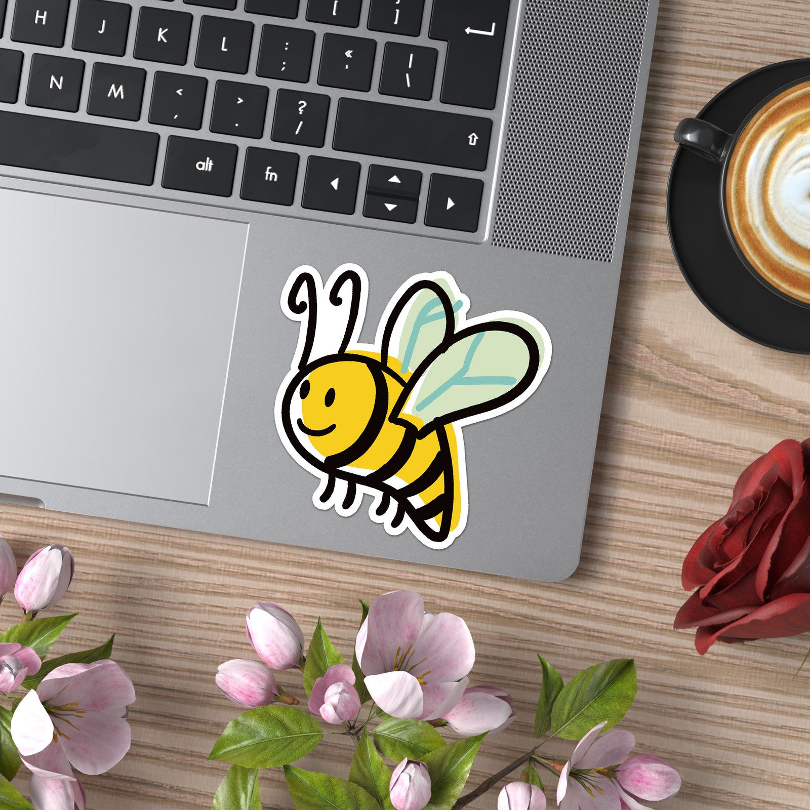Cartoon Honey Bee – Vinyl Decal Sticker – Car Window Laptop – ebn8162