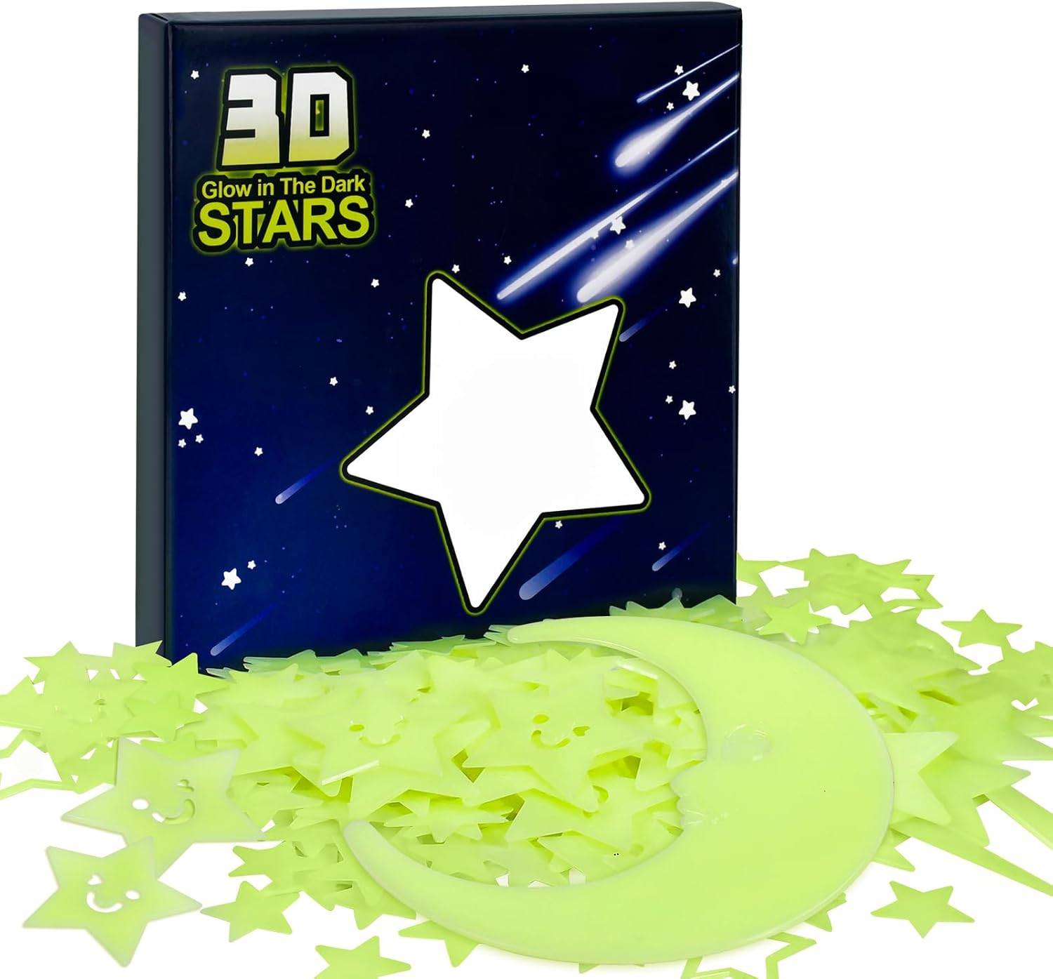 Valentines Day Gifts for Kids Stars – Glow in the Dark Stars Stickers for Ceilin