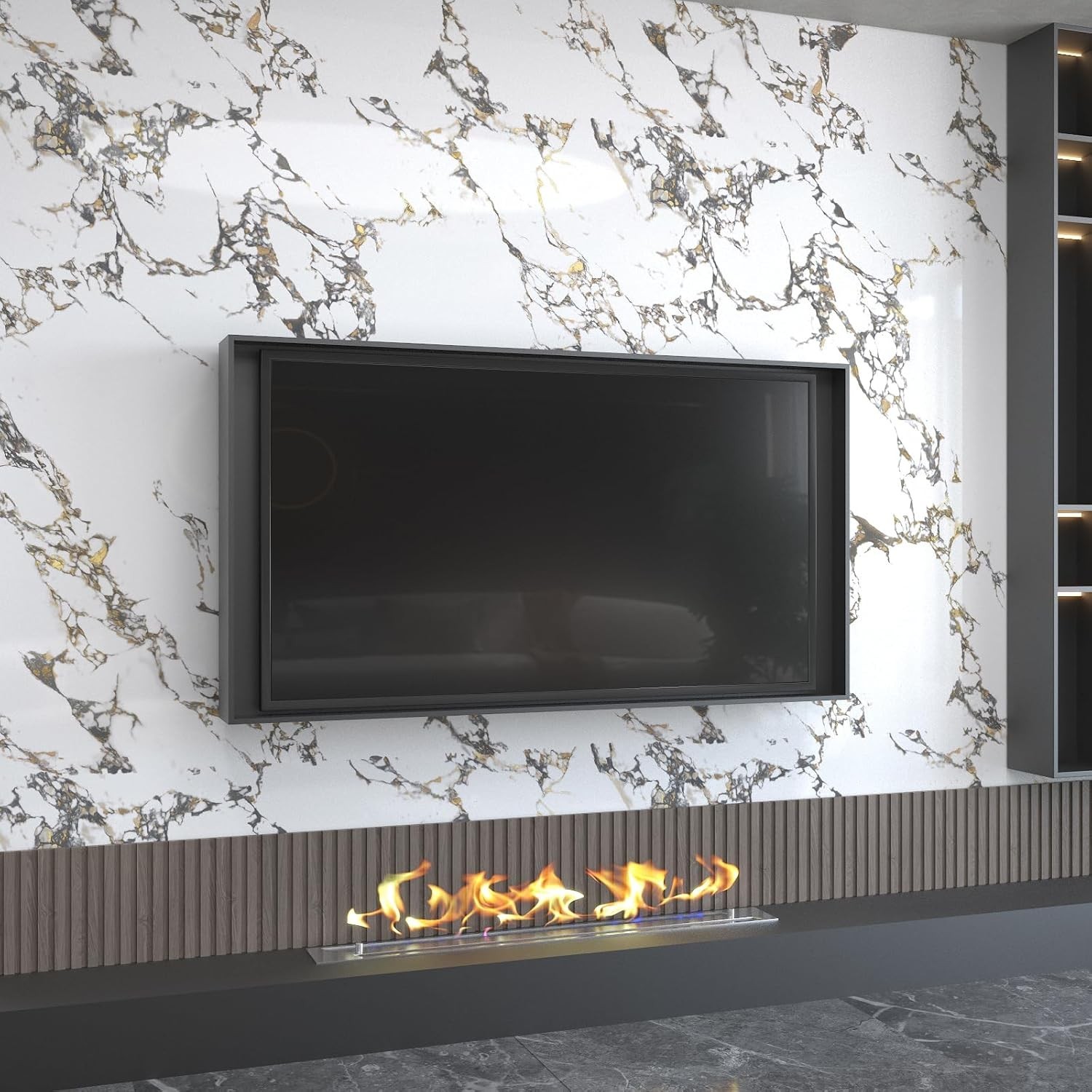 Marble self adhesive Contact Paper kitchen Granite Countertops peel and stick