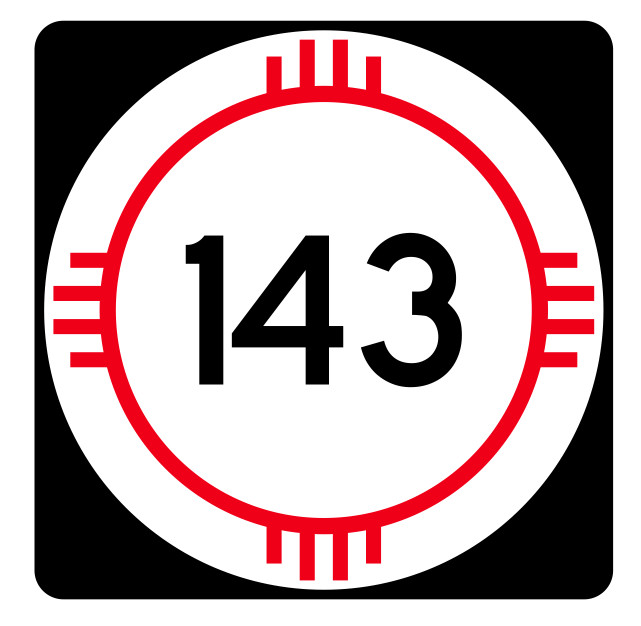New Mexico State Road 143 Sticker R4151 Highway Sign Road Sign Decal