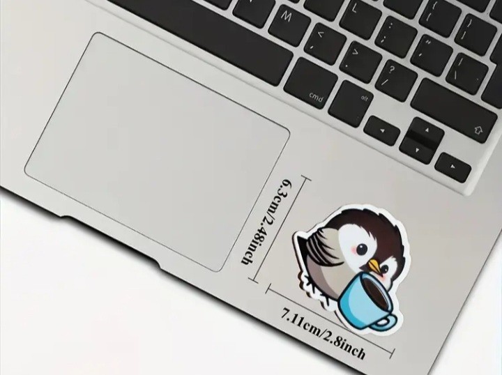 Bird with Coffee Vinyl Decal