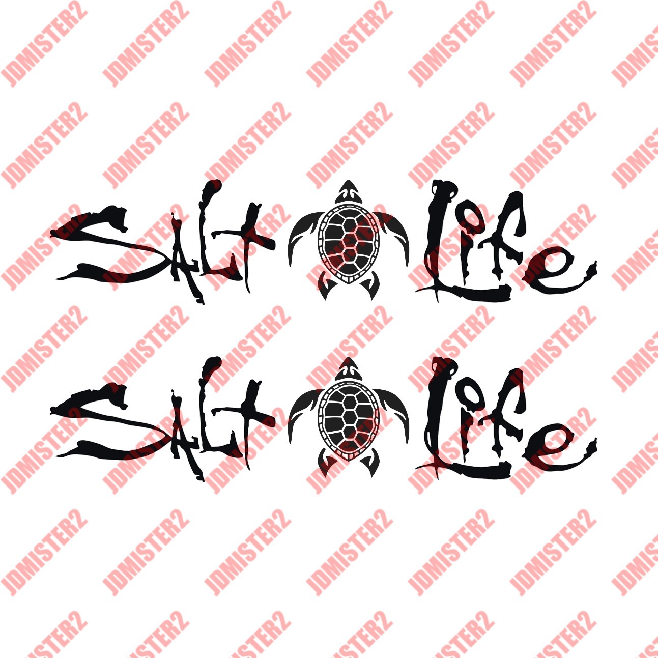 Salt Life Decal Sea Turtle Die Cut Vinyl Stickers Sea Life – Any Size