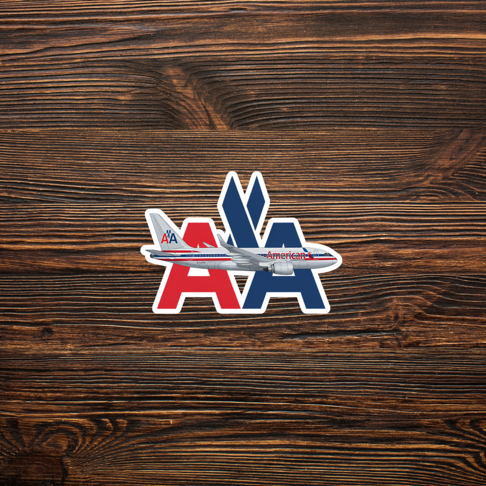 American Airlines Boeing 787 Airplane Sticker – Aviation Decal for Pilots #1672