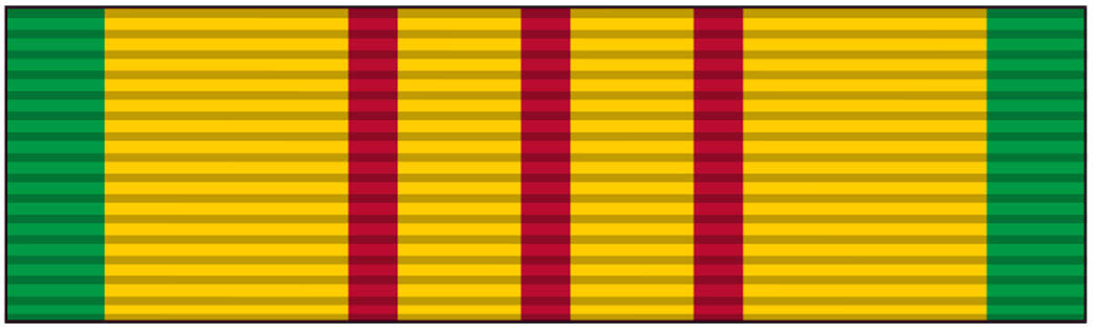 US Military Viet Nam Service Ribbon Vinyl Decal 3 inches wide