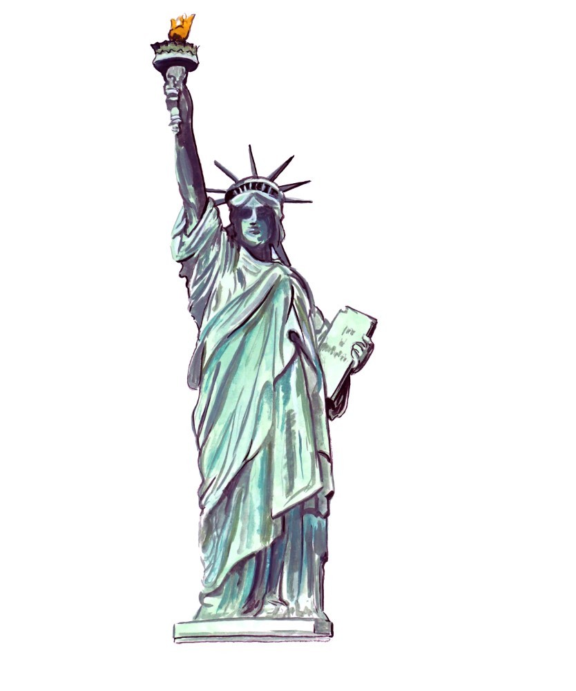 Statue of Liberty NY USA Vinyl Decal Sticker Truck Boat Car Tumbler Cooler Cup
