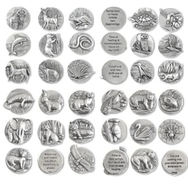 Ted Andrews Animal-Speak Charms Spirit Guide Animal with Inscription