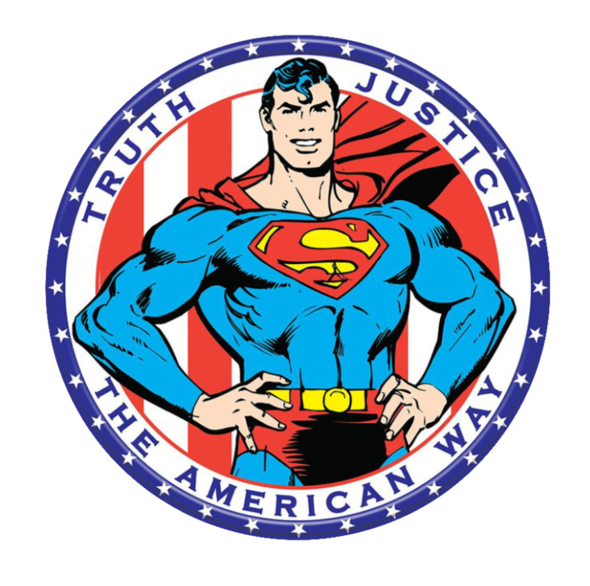 Superman (American Way) – 4" Vinyl Decal Car Cooler Laptop Truck Smoker Trailer