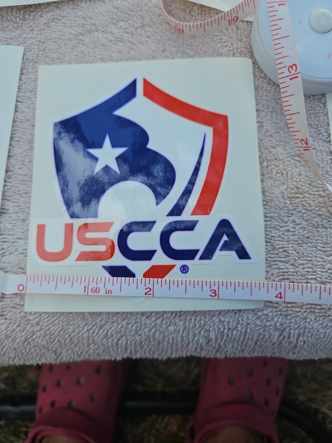 6 USCCA United States Concealed Carry Association Sticker / Decal. Red White Blu