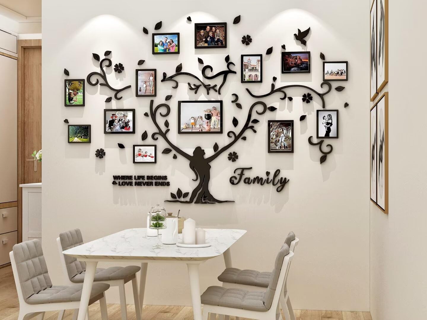 3D Sticker Decal Wall – Family Tree Decor DIY Picture Frames 4 * 6 5 * 7 8 * …