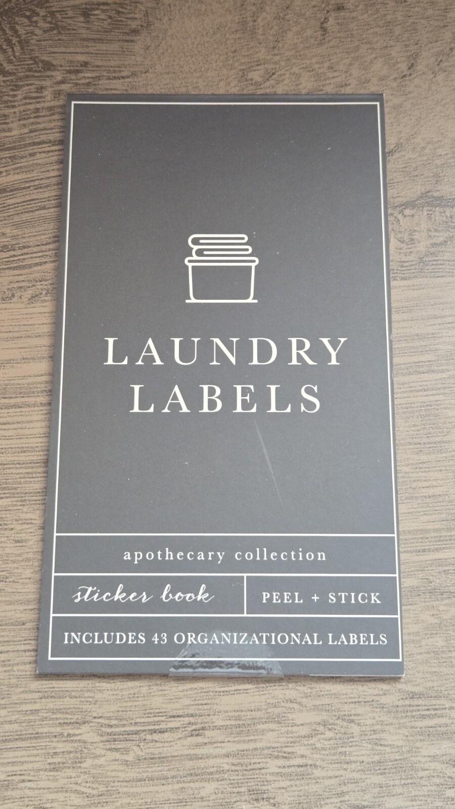 Laundry Organization Labels 43 Peel + Stick Sticker Book