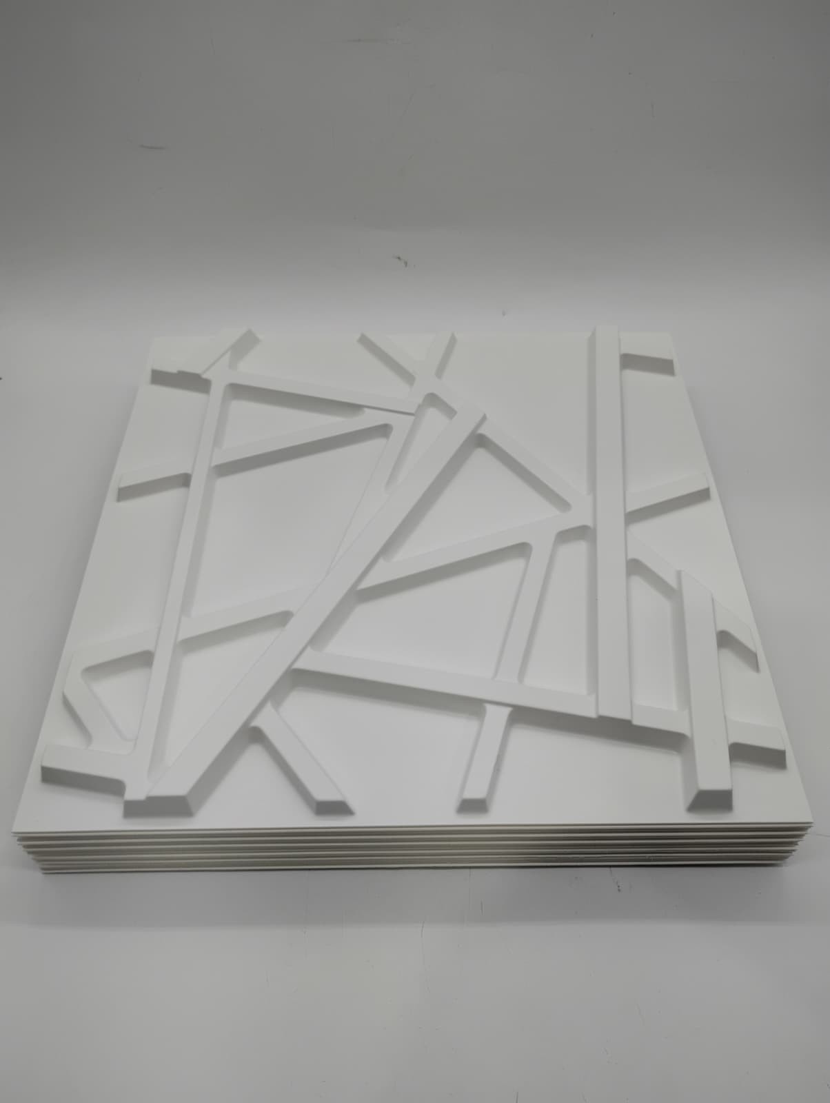 Art3d Decorative 3D Wall Panels White PVC Geometric Interior Accent 11.8×11.8 In