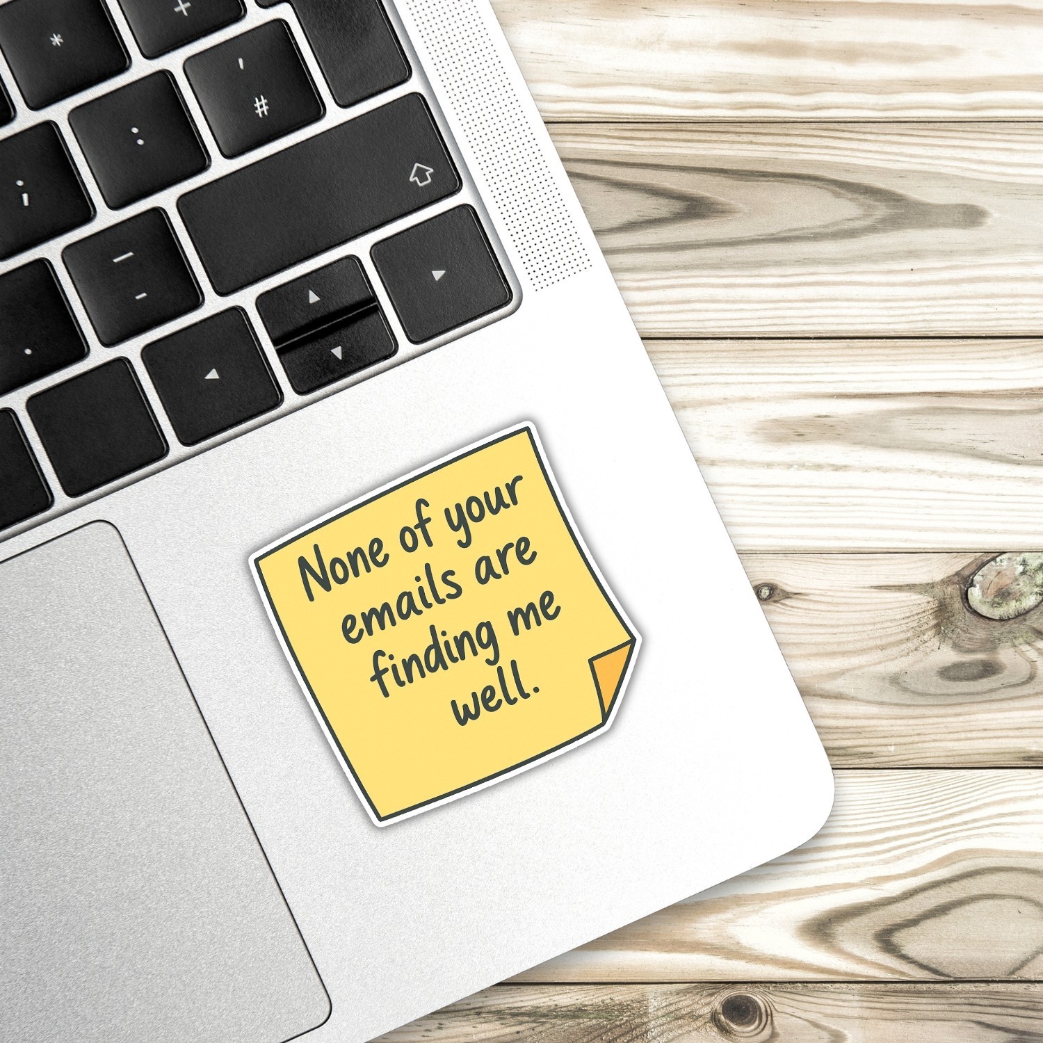 4Pcs Sarcastic "None of Your Emails" Vinyl Stickers – Funny Coworker Gift