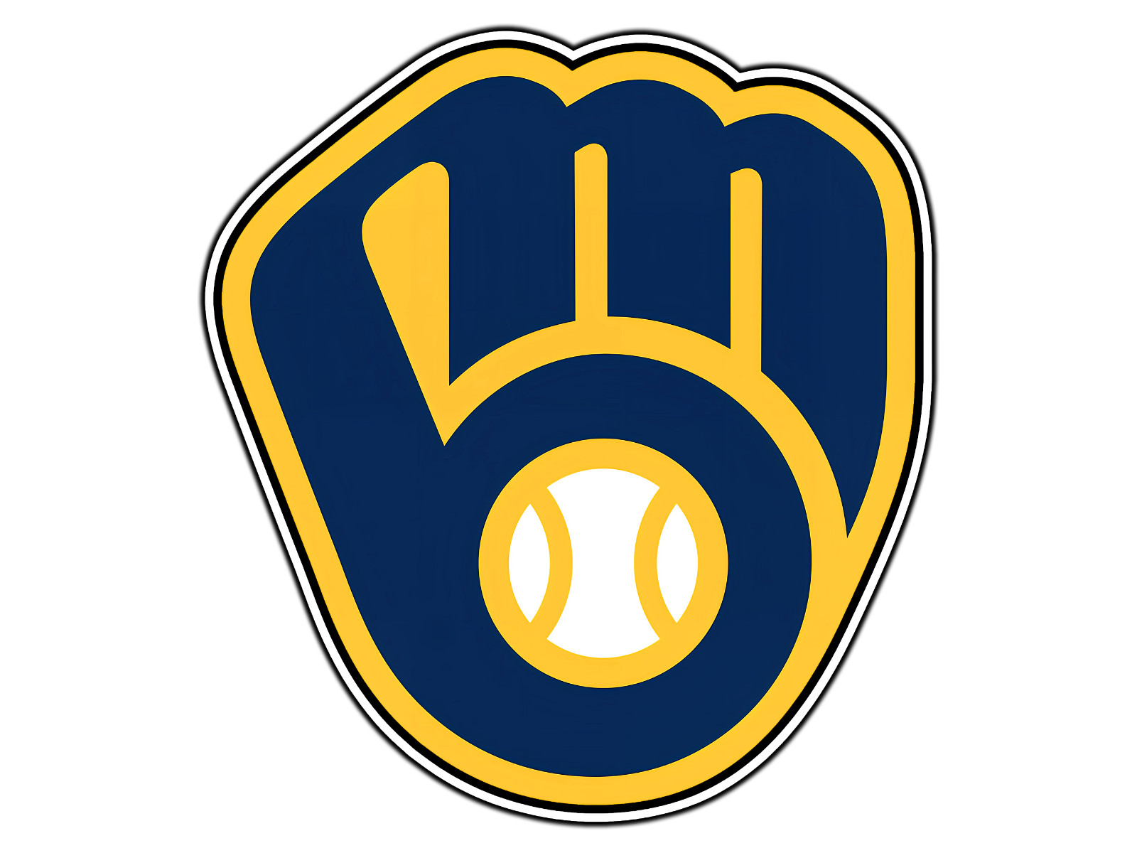Milwaukee Brewers Logo #2 Baseball Sticker Waterproof Vinyl Decal Die-Cut Car