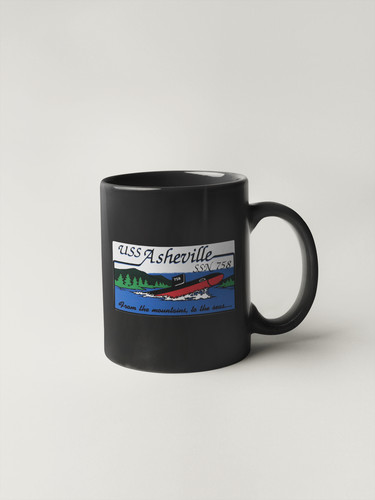SSN-758 USS Asheville Badge Sticker Decal