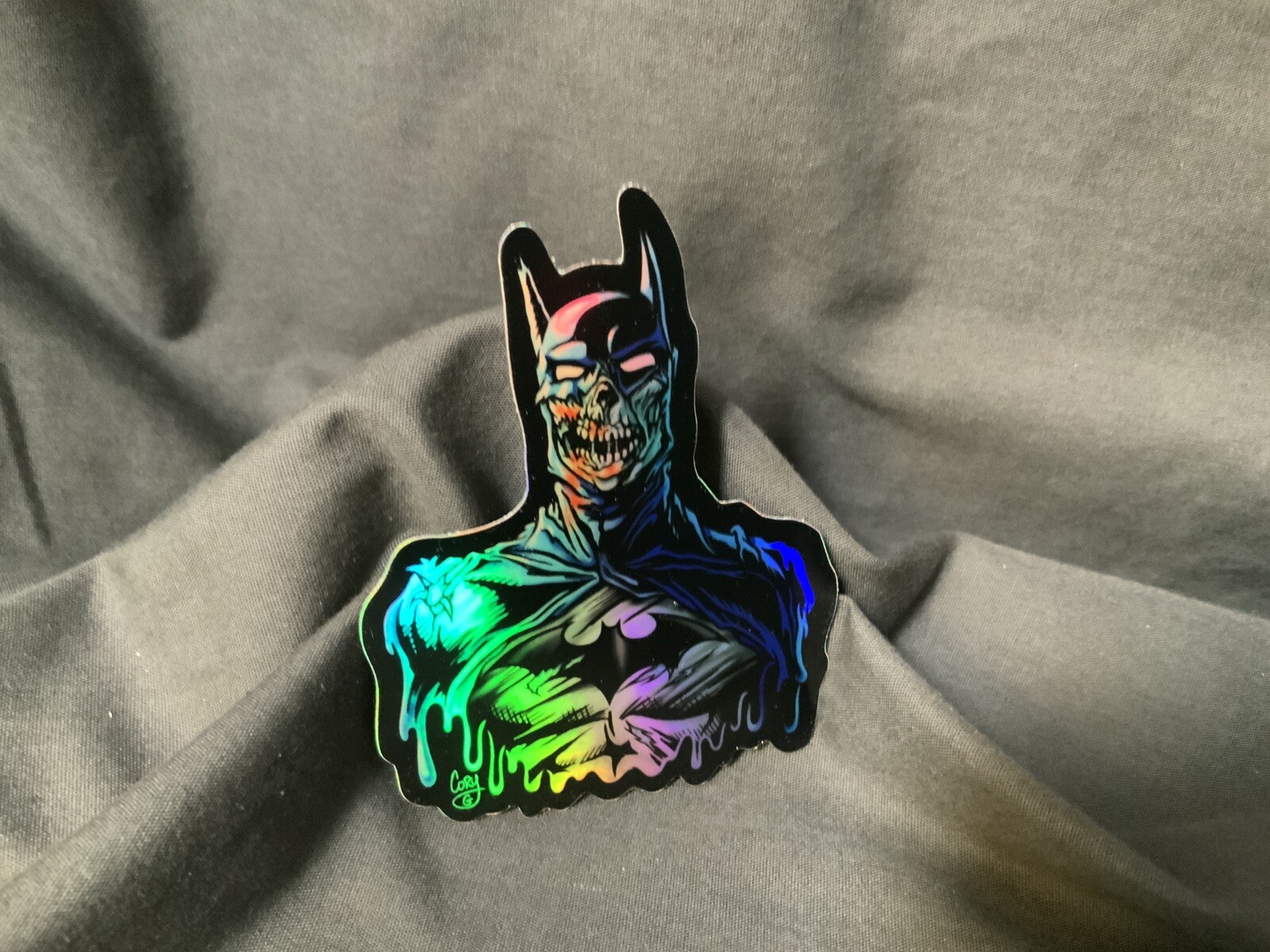 Zombie Batman Vinyl Sticker 3.5” Holographic Joker DCeased DC Dead Dark 1 Artist