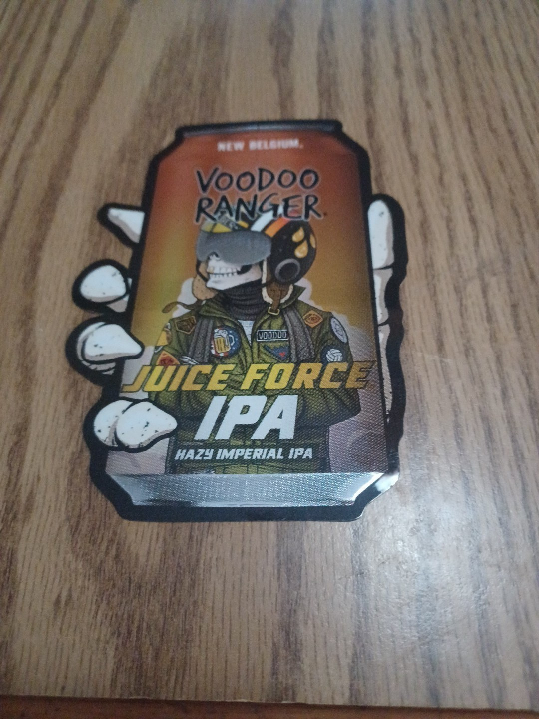 New Belgium Voodoo Ranger Juice Force IPA Skull Sticker – 4.5 in X 3 in