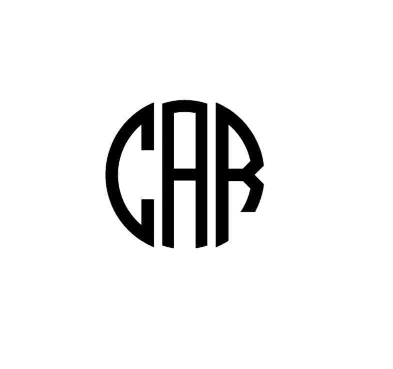 Circle Monogram Vinyl Decal Sticker | Custom Personalized Letters Initials
