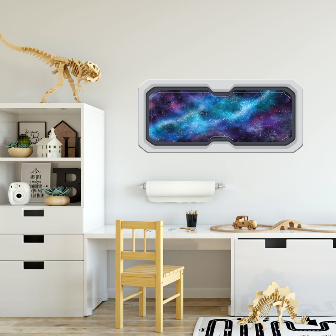 Vinyl Outer Space Stars Window Like Decor Design Adhesive Home Wall Decoration