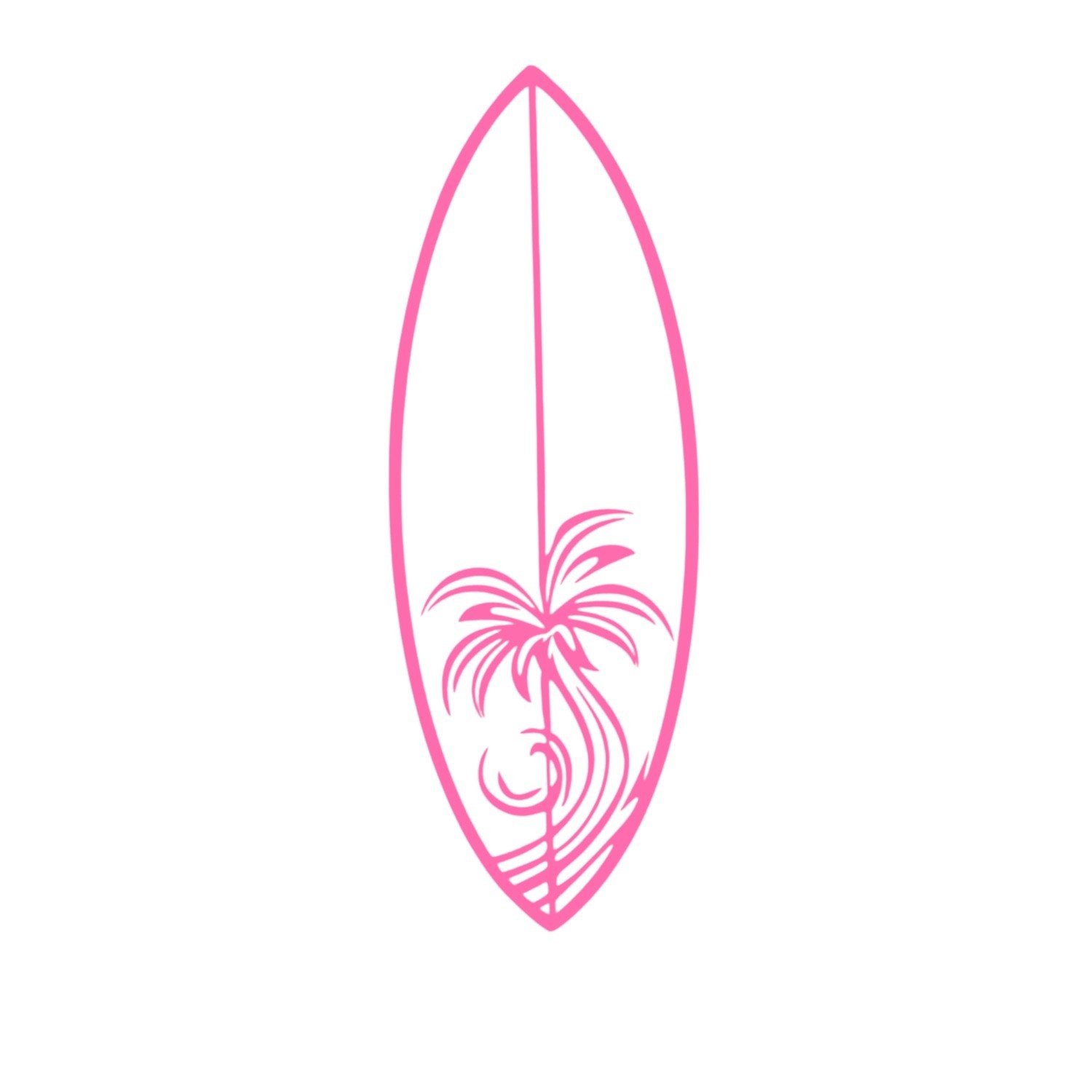 Surfboard Vinyl Decal for cars Laptops Any Smooth Surface design #21