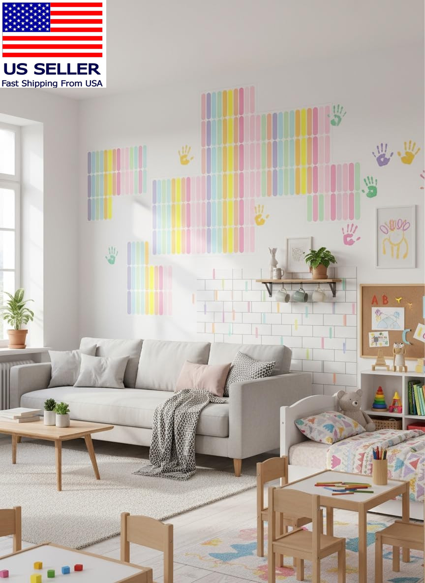 300PCS Confetti Wall Decals, Removable Peel and Stick Sprinkle Wall Stickers, Wa
