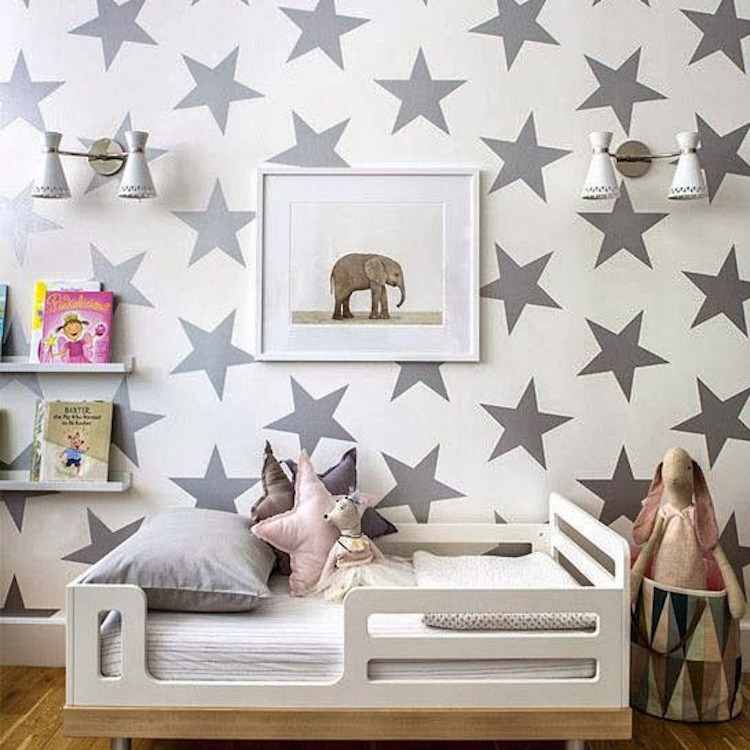 Large Bedroom Star Stickers, Big Star Wall Decals, Bedroom Star Set Vinyl, b31