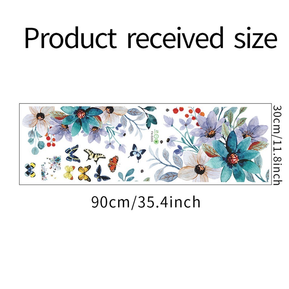 Wall Sticker Ornament Removable DIY Decals Decor Exquisite Flower Home