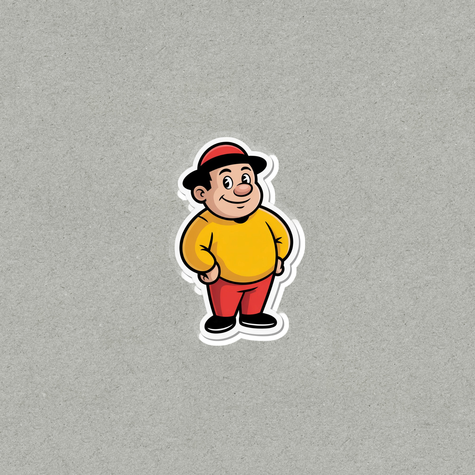 Cheerful Cartoon Character Vinyl Sticker Decal for Laptops and Devices #6226