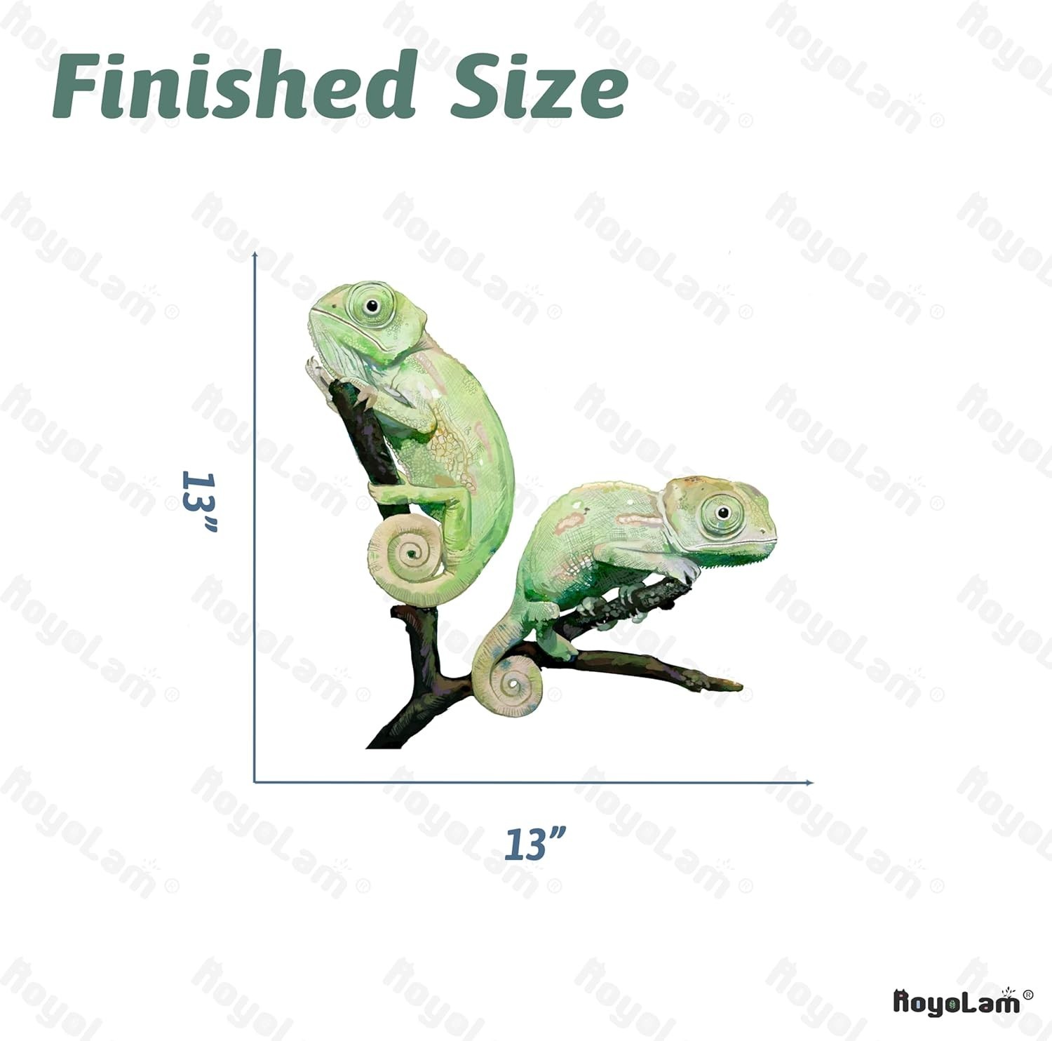 Colorful Chameleons Wall Decal – Removable Waterproof Stickers for Nursery