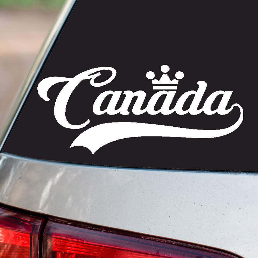 Canada Sticker Country Pride all sizes chrome and regular vinyl colors