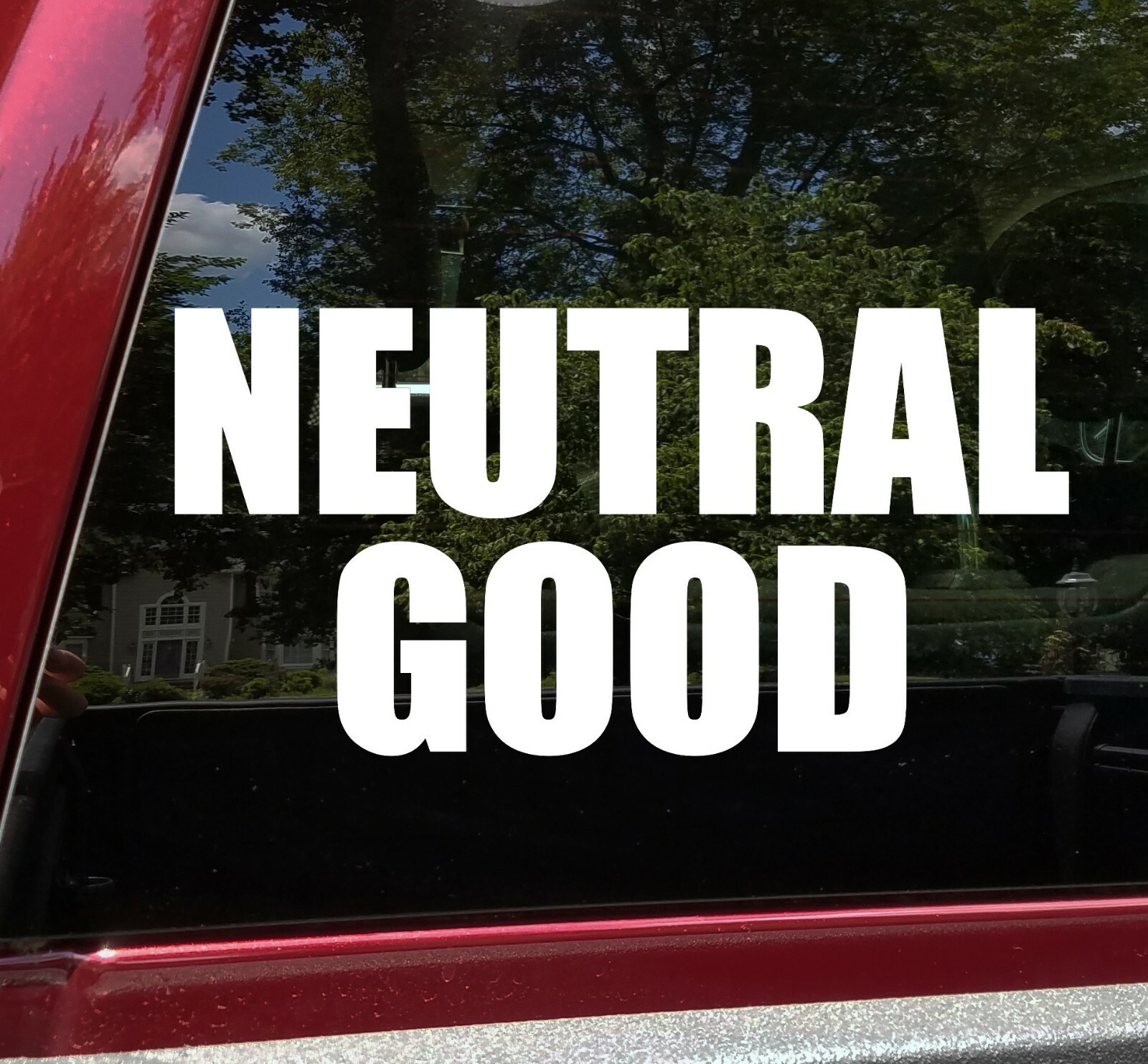 Neutral Good Vinyl Sticker – RPG Role Playing Character Alignment V2 – Decal