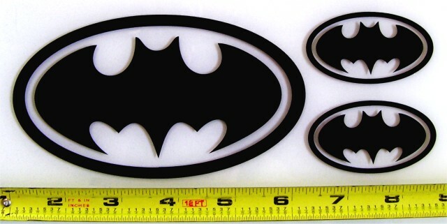 Batman Symbol – Set of 3 HQ Single Color Vinyl Sticker Decals!