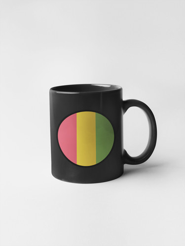 Guinea Flag Circle Sticker Decal