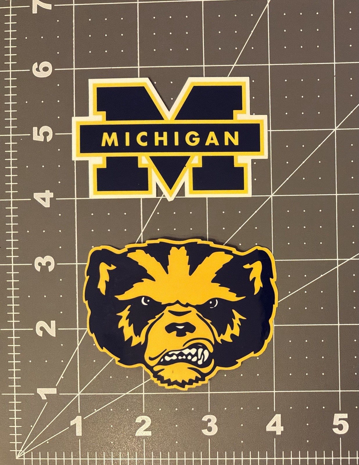 Michigan Wolverines Stickers 2 Sticker Lot 3” Vinyl Stickers