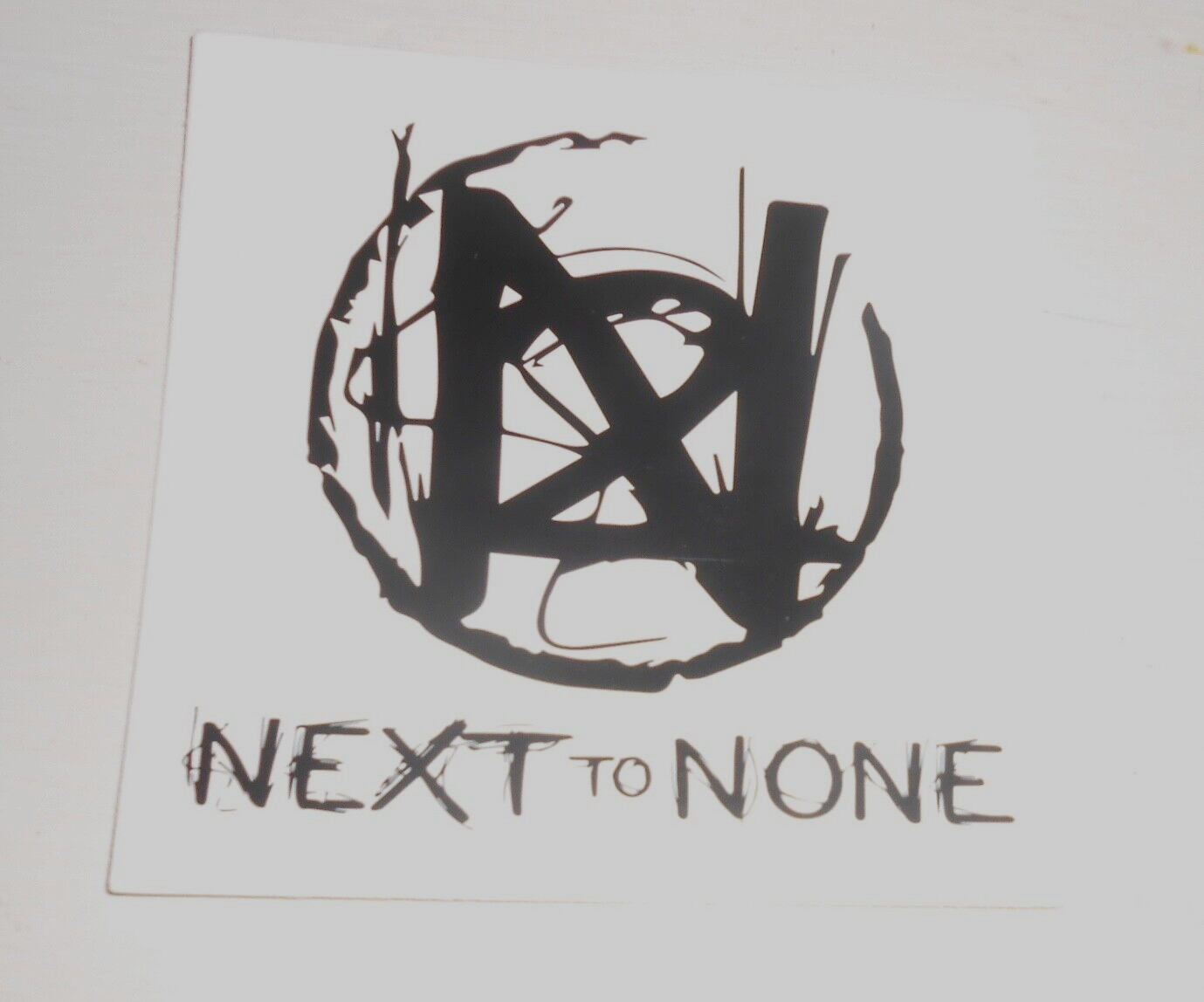 Next to None Sticker (square) 4×4 Death Metal
