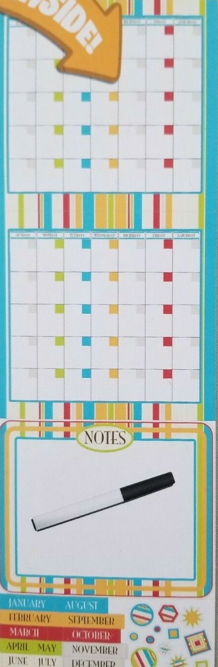 Motifs In A Minute! 2 Monthly Planning Calendars Wall Decals NIP